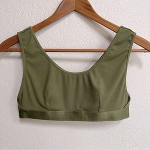 ThirdLove Ribbed Bralette Olive Green Sz L